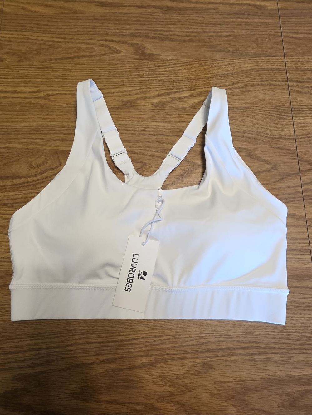 Lulurobes White Sports Bra